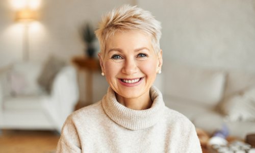 CCloseup of mature woman smiling